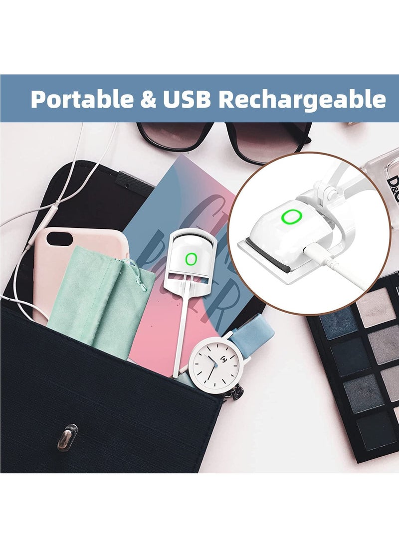 Hihonor Heated Eyelash Curlers - Rapid Heated Lash Curler - Rechargeable Electric Eyelash Curler - Temperature Control,Quick Natural Curling for Long Lasting with Sensing Heating Silicone Pad - Image 4