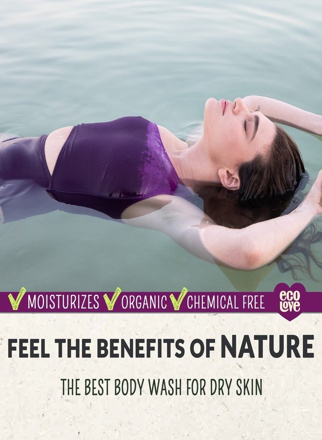 ecoLove - Natural Moisturizing Body Wash for Dry Skin - Organic Blueberry, Grape & Lavender - No SLS or Parabens - Vegan and Cruelty-Free Shower Gel, 17.6 oz - Image 4