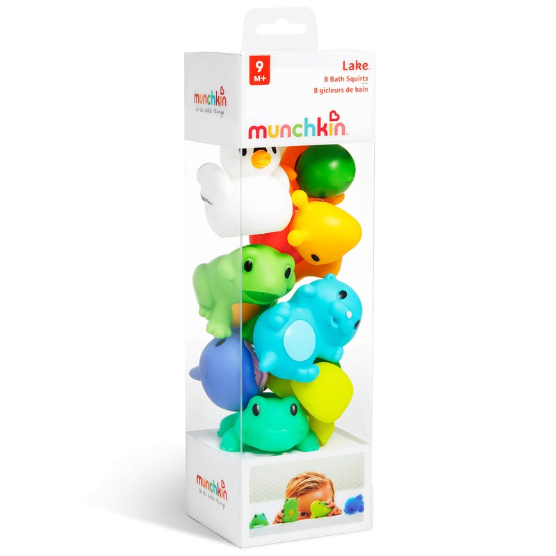 Munchkin Baby Bath Toy Squirts for Babies and Toddlers 9 Months and Up, Lake Animal Squirters, 8 Pack - Image 4