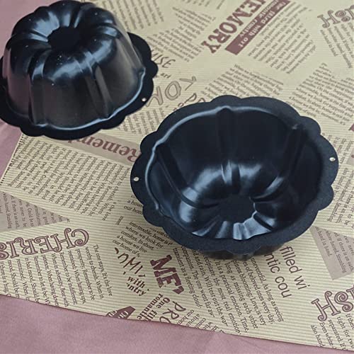 MGGi 4 Pack Mini Pie Pans, 5 inch Carbon Steel Reusable Nonstick Small Pie Plate Baking Dish, 8oz Ruffled Edge Individual Round Bakeware for Toaster Oven Air Fryer Insta Pot, for Cakes Tart Desserts - Image 5