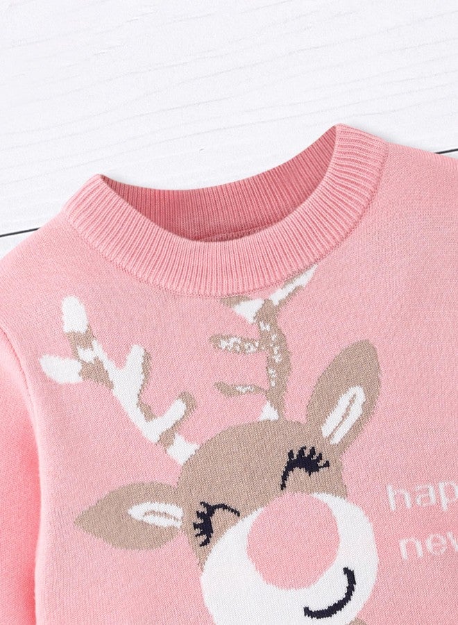 Perdeca Christmas Toddler Sweater Ugly Sweatshirt Knit Pullover Cotton Long Sleeve Tops Toddler Girl Christmas Outfit - Image 3