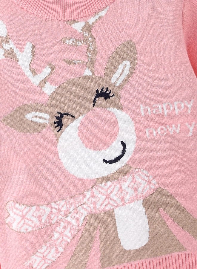 Perdeca Christmas Toddler Sweater Ugly Sweatshirt Knit Pullover Cotton Long Sleeve Tops Toddler Girl Christmas Outfit - Image 4