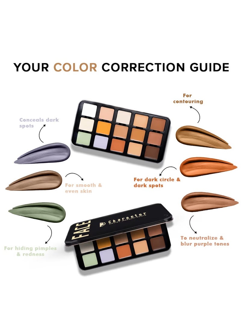 كاركتر مجموعة إخفاء العيوب كاركتر فيس برو 15درجة C-A302 - Image 5