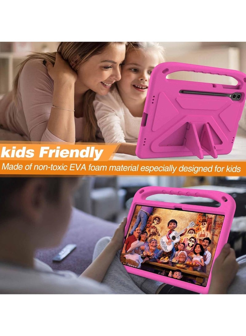 general Kids Case Compatible with Samsung Galaxy Tab S9 FE Plus Case SM-X610/SM-X616 12.4inch 2023,Light Weight Shock Proof Handle Stand Kids Friendly Protective Cover Case - Image 3