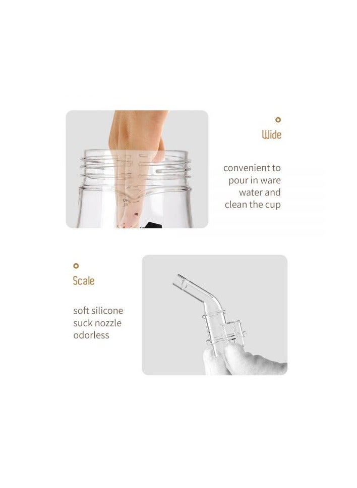 LuQu Anti spill Baby Sippy Cup Light Weight and High Transparency 2 Cups - Image 5