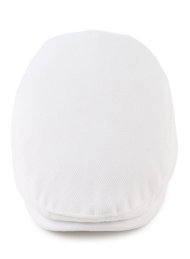 OMUKY Kids Vintage Newsboy Cap Toddler Tweed Beret Hat Cabbie Hat Little Kids Driver Cap(White,0-6M) - Image 2