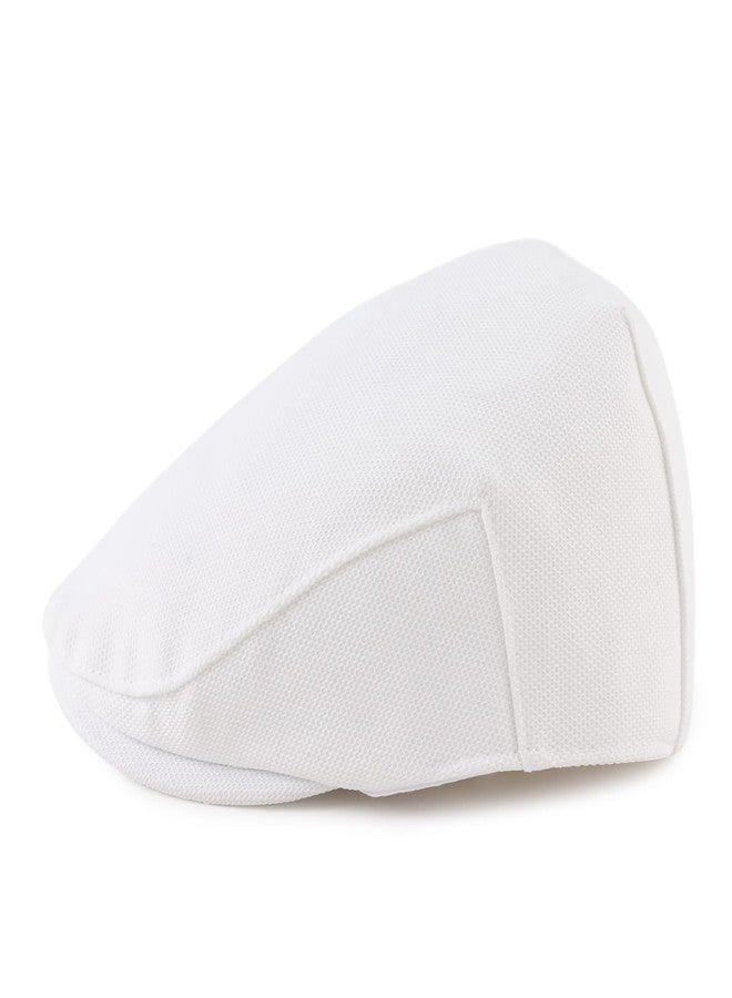 OMUKY Kids Vintage Newsboy Cap Toddler Tweed Beret Hat Cabbie Hat Little Kids Driver Cap(White,0-6M) - Image 3