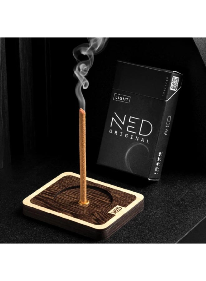 Ned Premium Vietnamese Oud Bakhoor Incense Sticks – Natural Light Agarwood – 25 Thick Long-Lasting Sticks – 35+ Min Luxury Agarwood Bakhoor for Home, Office & Car – Incense Holder Not Included - Image 4