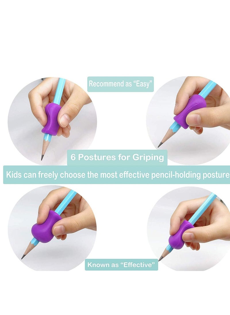 Generic - Pencil Grips for Children,10 Pack Pencil Grips for Kids Handwriting, Ergonomic Writing Training Aid Correction Silicon Gel Pencil Grip for Children Preschoolers 10Pack - Image 1