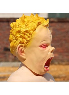 The Bros Latex Party Mask Realistic Human Face Funny Crying Baby Joker Scary Masquerade Mask For Adult (wash it befor using)  - Image 2