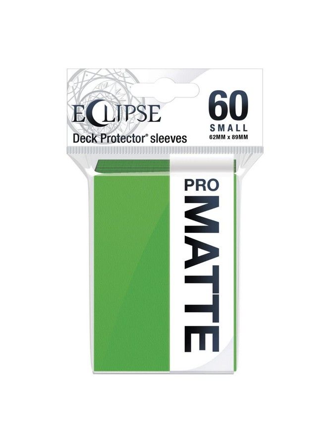 Ultra Pro ألترا برو إكليبس مات صغيرة أكمام 60 عد (أخضر ليموني) لحماية جميع بطاقات الألعاب وبطاقات الرياضة وبطاقات الجمع بتقنية كرومافيوجن من ألترا برو - Image 1