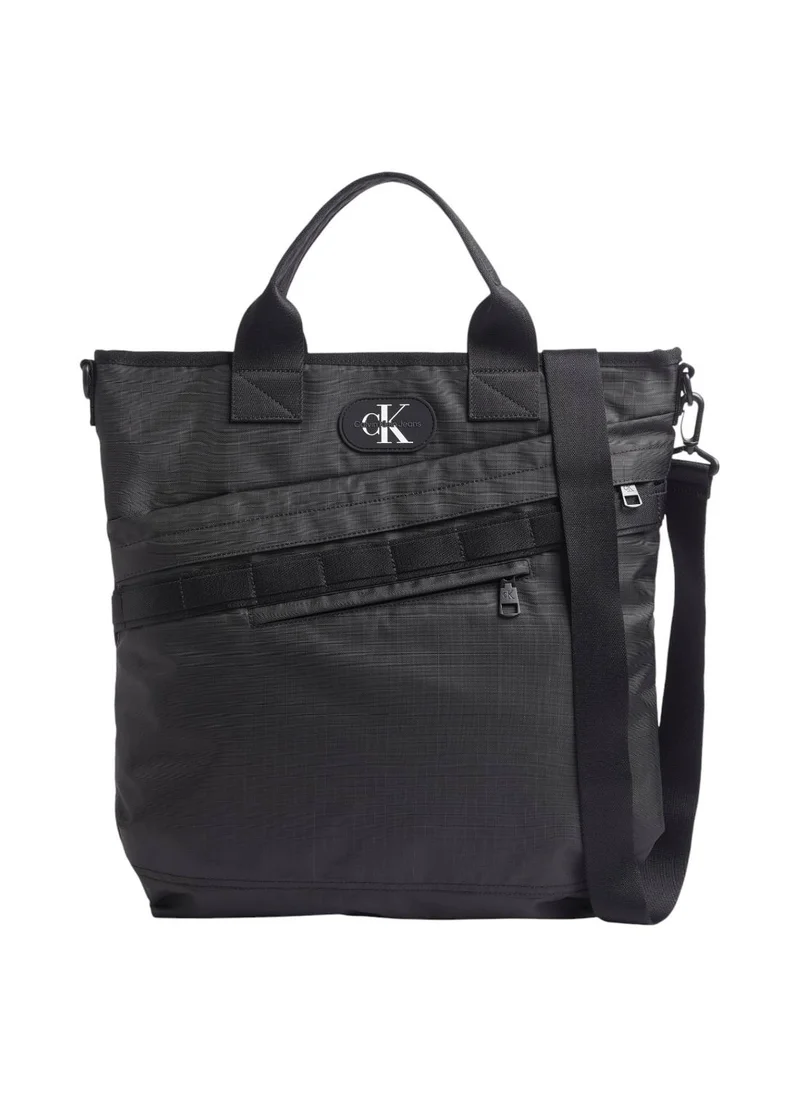 Calvin Klein Jeans Men's Ripstop Tote Bag - Polyester, Black