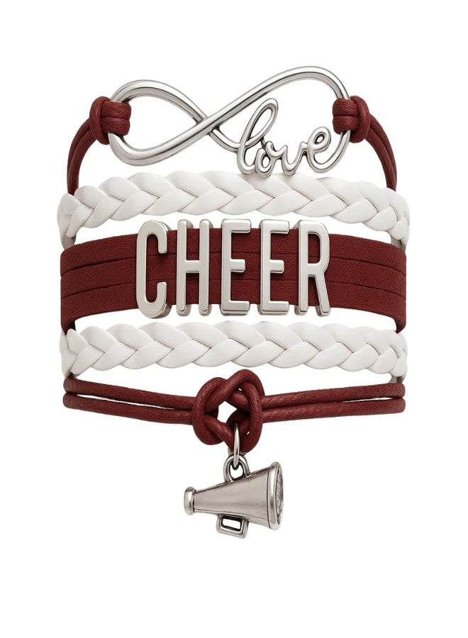 إنفينيتي كوليكشن مجموعة إنفينيتي - سوار التشجيع - مجوهرات إنفينيتي لوف قابلة للتعديل بألوان الفريق، مجوهرات وإكسسوارات التشجيع، هدية للمشجعات والفرق - Image 1