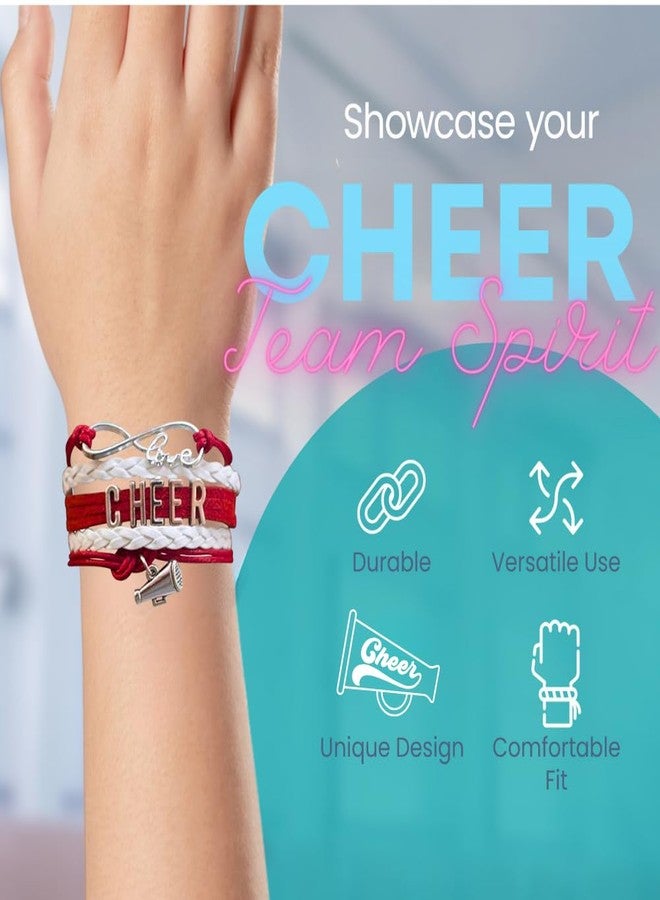 إنفينيتي كوليكشن مجموعة إنفينيتي - سوار التشجيع - مجوهرات إنفينيتي لوف قابلة للتعديل بألوان الفريق، مجوهرات وإكسسوارات التشجيع، هدية للمشجعات والفرق - Image 2