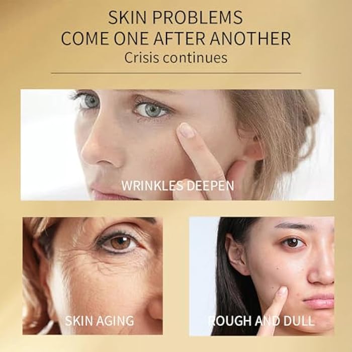 Grospe 24K Gold Serum for Face, 2Pack Skin Tone Even Anti Aging Moisturizer with Vitamin,Glow Collagen Booster Serum Hyaluronic Acid for Dark Spots & Fine Lines, 2.02fl oz - Image 3