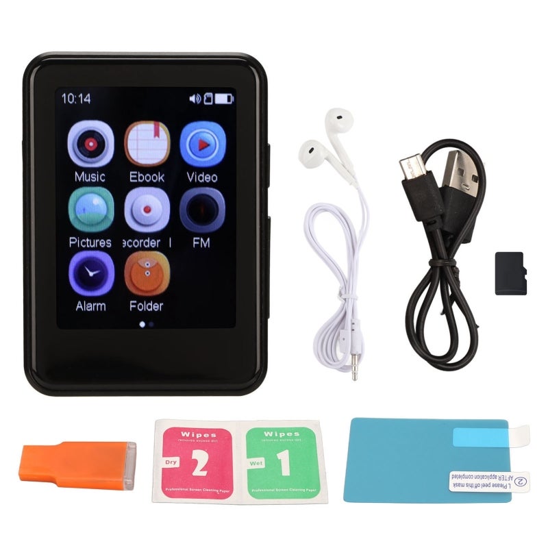 BENJIE Bluetooth MP3 MP4 Player 2.5 Inch Touch Screen HiFi Sound Quality - Video MP3 MP4 Player HD Recording Portable Music Player for Sports Travel - Image 1