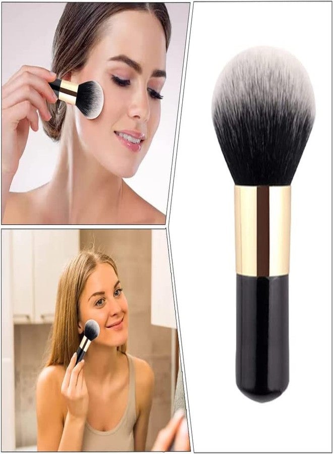 RECTYO GALLERY 1 PCS Round Top Makeup Brush Face Blush Powder Cosmetic Brushes Travel Size Powder Brush for Blending, Cream,Blush Buffing Stippling Face Makeup Tools - Image 5