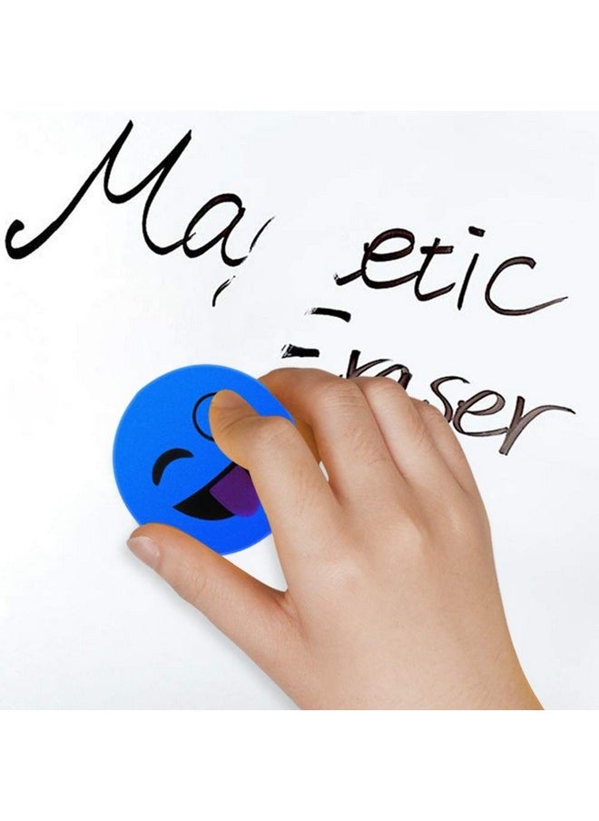 Heqishun Heqishun 40 Pack Magnetic Whiteboard Erasers Dry Eraser Dry Erase Erasers Bulk Chalkboard Eraser Cleaner for Classroom, Office (Blue, 2 inch)  - Image 5