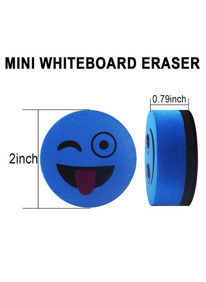 Heqishun Heqishun 40 Pack Magnetic Whiteboard Erasers Dry Eraser Dry Erase Erasers Bulk Chalkboard Eraser Cleaner for Classroom, Office (Blue, 2 inch)  - Image 3