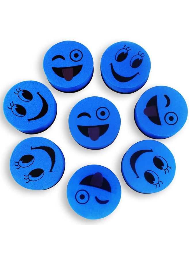 Heqishun Heqishun 40 Pack Magnetic Whiteboard Erasers Dry Eraser Dry Erase Erasers Bulk Chalkboard Eraser Cleaner for Classroom, Office (Blue, 2 inch)  - Image 4