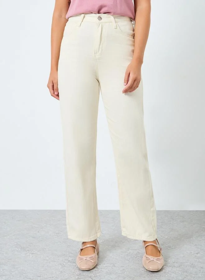 ستايلي جينز كاجوال بقصة أرجل مستقيمة