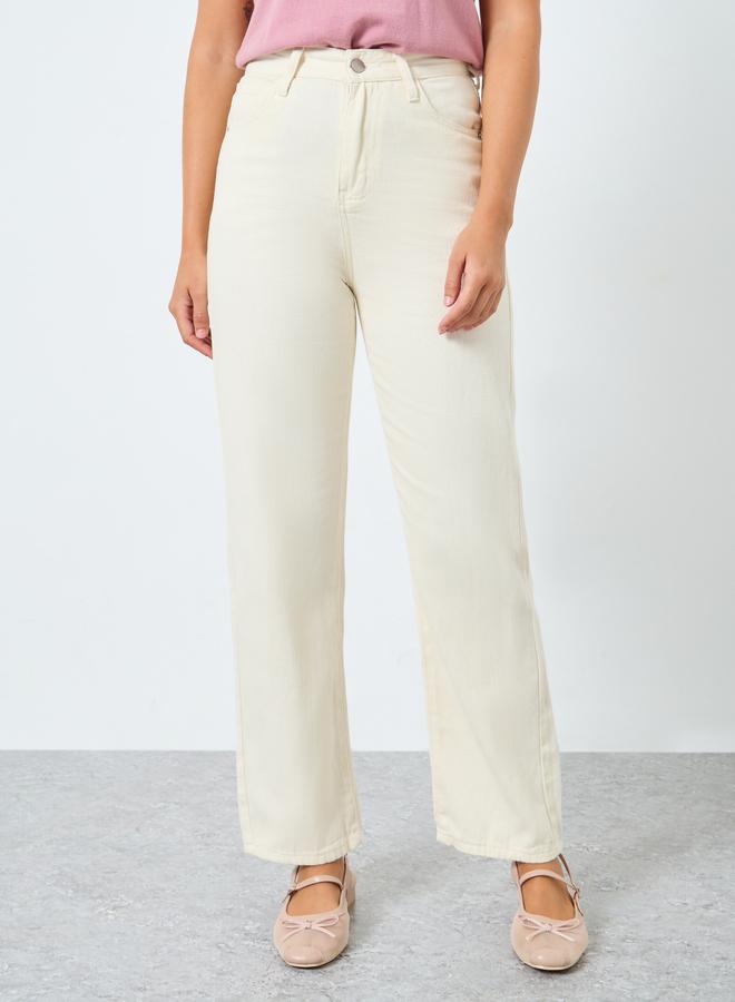 ستايلي جينز كاجوال بقصة أرجل مستقيمة - Image 2