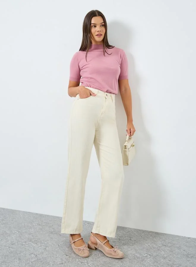 ستايلي جينز كاجوال بقصة أرجل مستقيمة