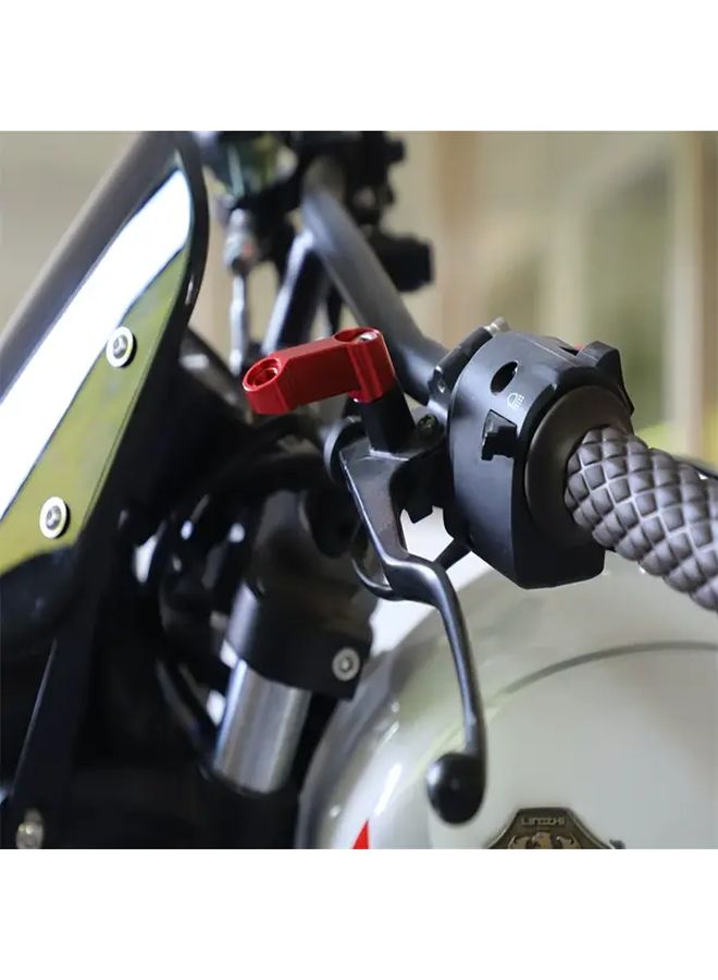 Silvery Aluminum Front Mirror Bracket Motorcycle Electric Vehicle Seat Extension - Image 5