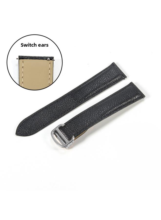 Litchi-grain Cowhide Watch With Katya Tank Wsta0029 Wsta0030 22 23mm