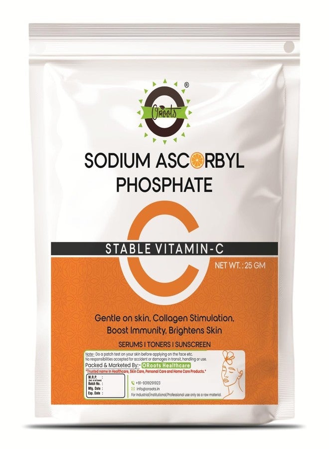 OROOTS Sodium Ascorbyl Phosphate (SAP) 25gm for Serums, Toners, Sunscreen etc - Image 1