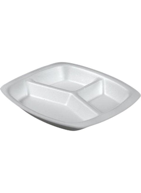 Mod 24/l 3 Compartment Foam Container (200 Pieces)