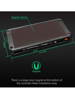 KASTWAVE PWM Fan Temperature Controller Integrator Remote Control Computer RGB Light Adapter 8x4Pin Fan Speed Controller Ports 10 5V ARGB Ports with Magnet  - Image 5