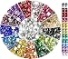 Forever young Rhinestones Diamond Painting Beads Diamond Bead Art Diamond Painting Drills Diamond Painting Accessories Diamond Art Accessories and Tools Rhinestones for Makeup 20 Colors Square Bead 20000PCS - Image 2