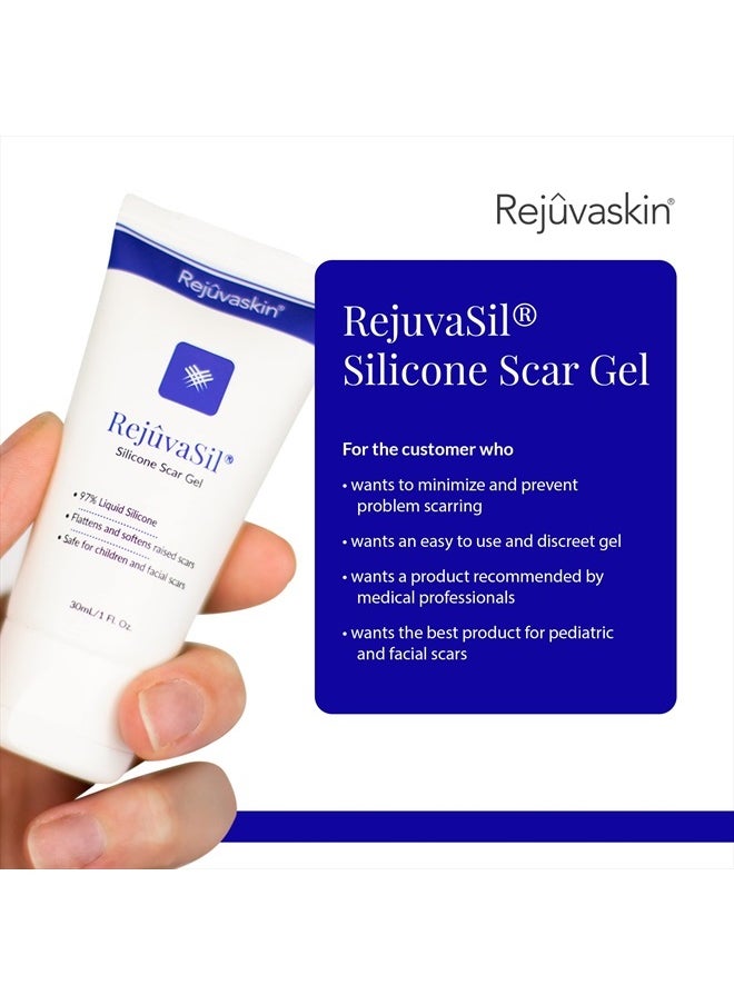 Rejuvaskin - Rejuvasil Silicone Scar-Gel, 0.33 Ounce - Image 1