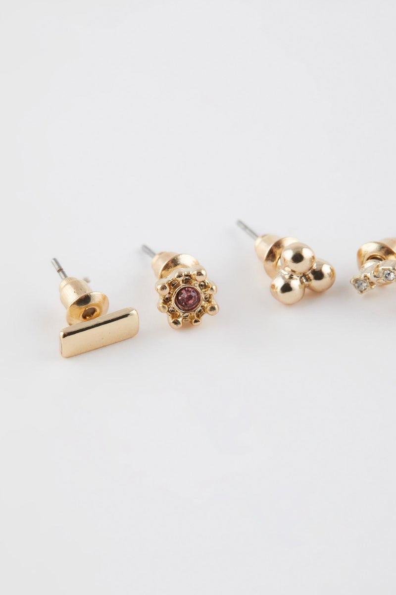 DeFacto Woman 9 Piece Gold Earrings  - Image 4
