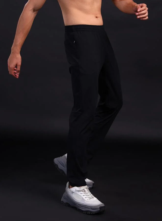Technosport Technosport Solid Slim Fit Trackpants with Drawstring