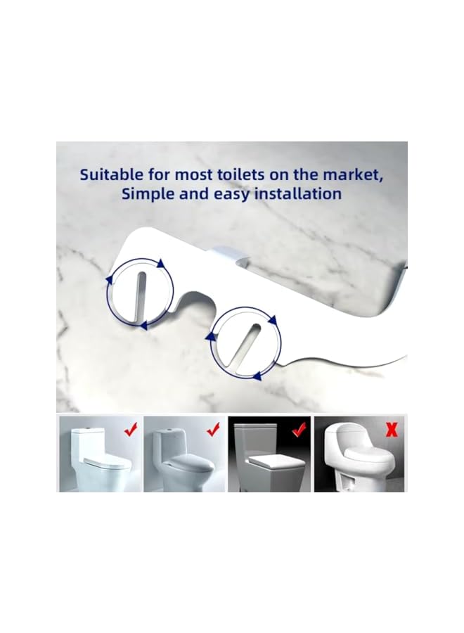 The Bros Ultra Slim Cold Water Bidet Toilet Attachment Dual Nozzle Self-Cleaning Bidet Smart Non Electric Toilet Bidets essential for Home Toilet & travel hygiene - Image 4