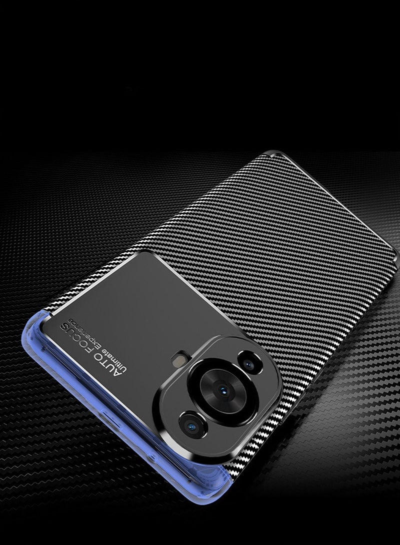 AUTO FOCUS Huawei Nova 11 pro Case Cover, Ultra Slim Shock Absorption Soft TPU Carbon Fiber Silicone Protective Cover Case for Huawei Nova 11 pro Phone Case (Black) - Image 5