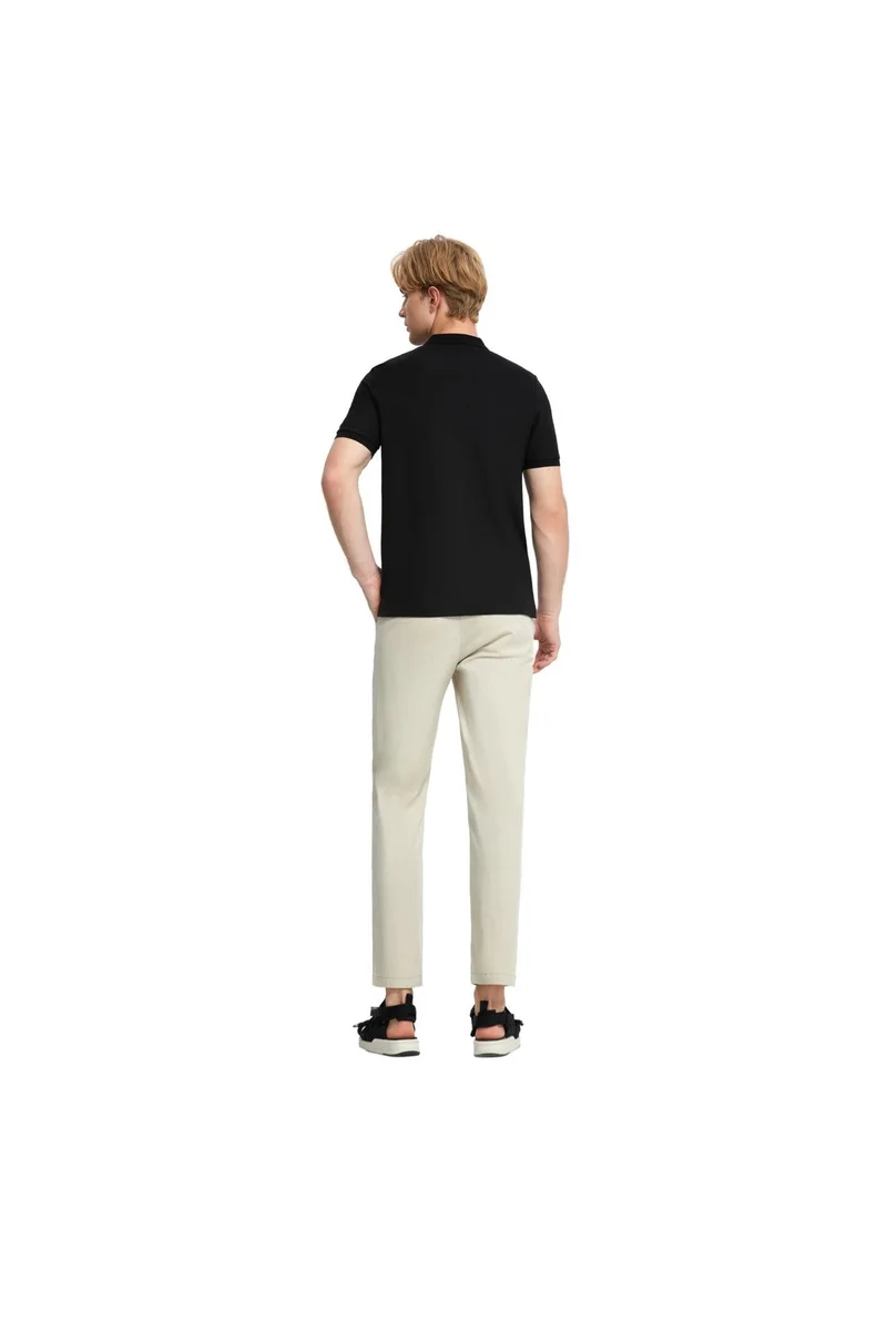 GIORDANO Black Regular Fit Polo Shirt for Men