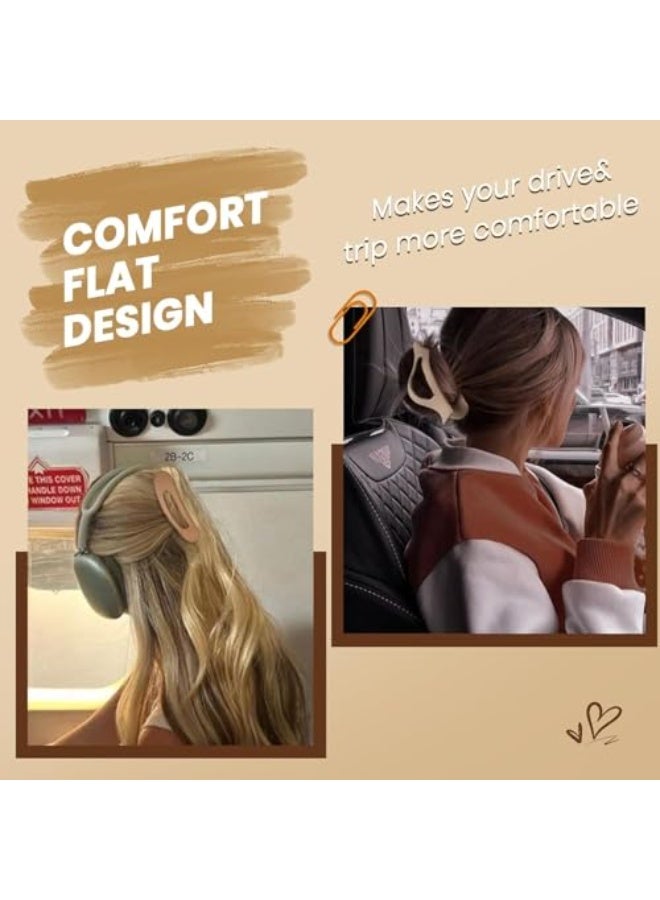 Flat Hair Clips, 6 Pack 4.7 Inch French Concord Flat Hair Clips for Women Girls, 2 Styles Claw Clips, for Thick Thin Hair, Strong Hold Duck Billed Clips, Barrettes Accessories - Image 4