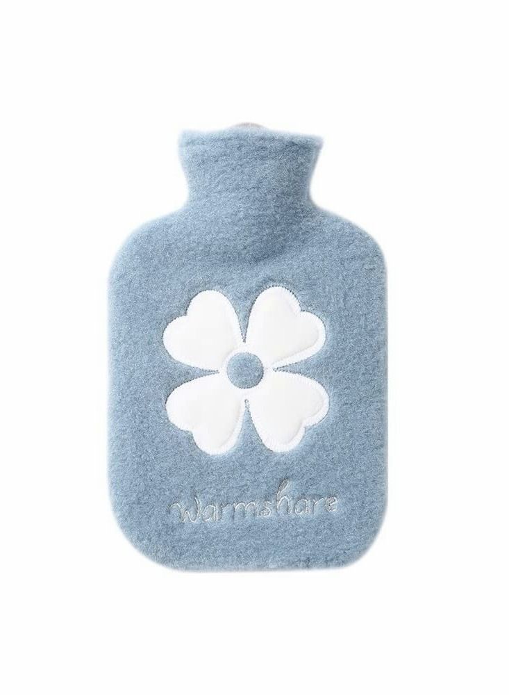 Excefore Hot Water Bottle with Soft Cover, 500ML Small Hot Water Bottle,Wearable hot Water Bottle, for Neck, Shoulder Pain and Hand Feet Warmer, Menstrual Cramps, Hot Compress and Cold Therapy - Image 1