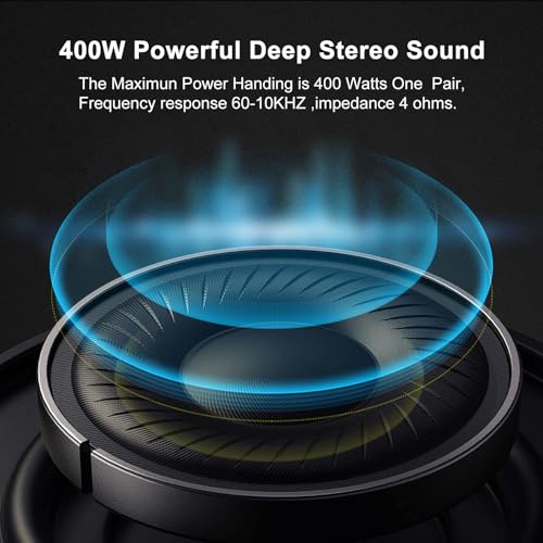 STUDIOFINIX Outdoor Rock Speakers Waterproof, 400 Watt 6.5 Inch Superior Timbre IPX7 Weatherproof,Design for Garden,Patio,Pool,Deck,BBQ (Pair) - Image 3