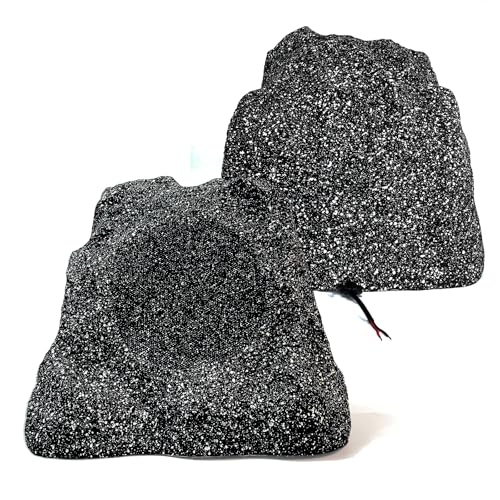 STUDIOFINIX Outdoor Rock Speakers Waterproof, 400 Watt 6.5 Inch Superior Timbre IPX7 Weatherproof,Design for Garden,Patio,Pool,Deck,BBQ (Pair) - Image 1