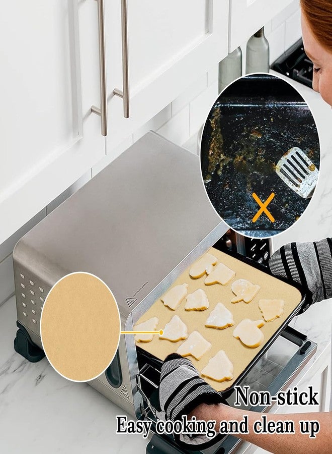 GOAUS Parchment Paper Sheets 12 x 12 Inch, Square Disposable Liners 125 pcs for Air Fryer Toaster Oven, Unbleached Baking Paper Fit Ninja SP, Cuisinart, Breville, Instant - Image 3