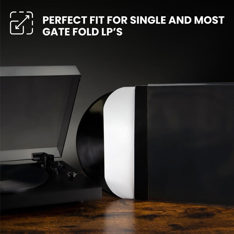 Big Fudge 12" Vinyl Record Sleeves - Outer Sleeves 25 Pack - Crystal Clear High-Density Polypropylene Vinyl Covers - Accessories Protect LP Albums from Dust, Dirt & Scratches - Image 5