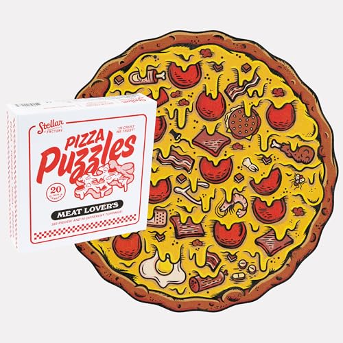 Stellar Factory Pizza Puzzles Meat Lovers A Challenging Cooperative 550piece Jigsaw Puzzle - Image 1