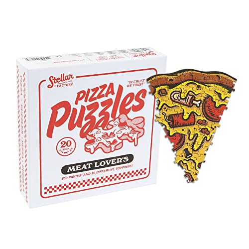 Stellar Factory Pizza Puzzles Meat Lovers A Challenging Cooperative 550piece Jigsaw Puzzle - Image 5
