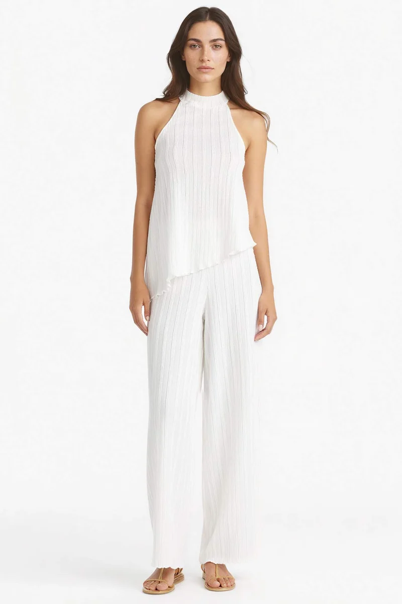Defacto Crepe Wide Leg Trousers