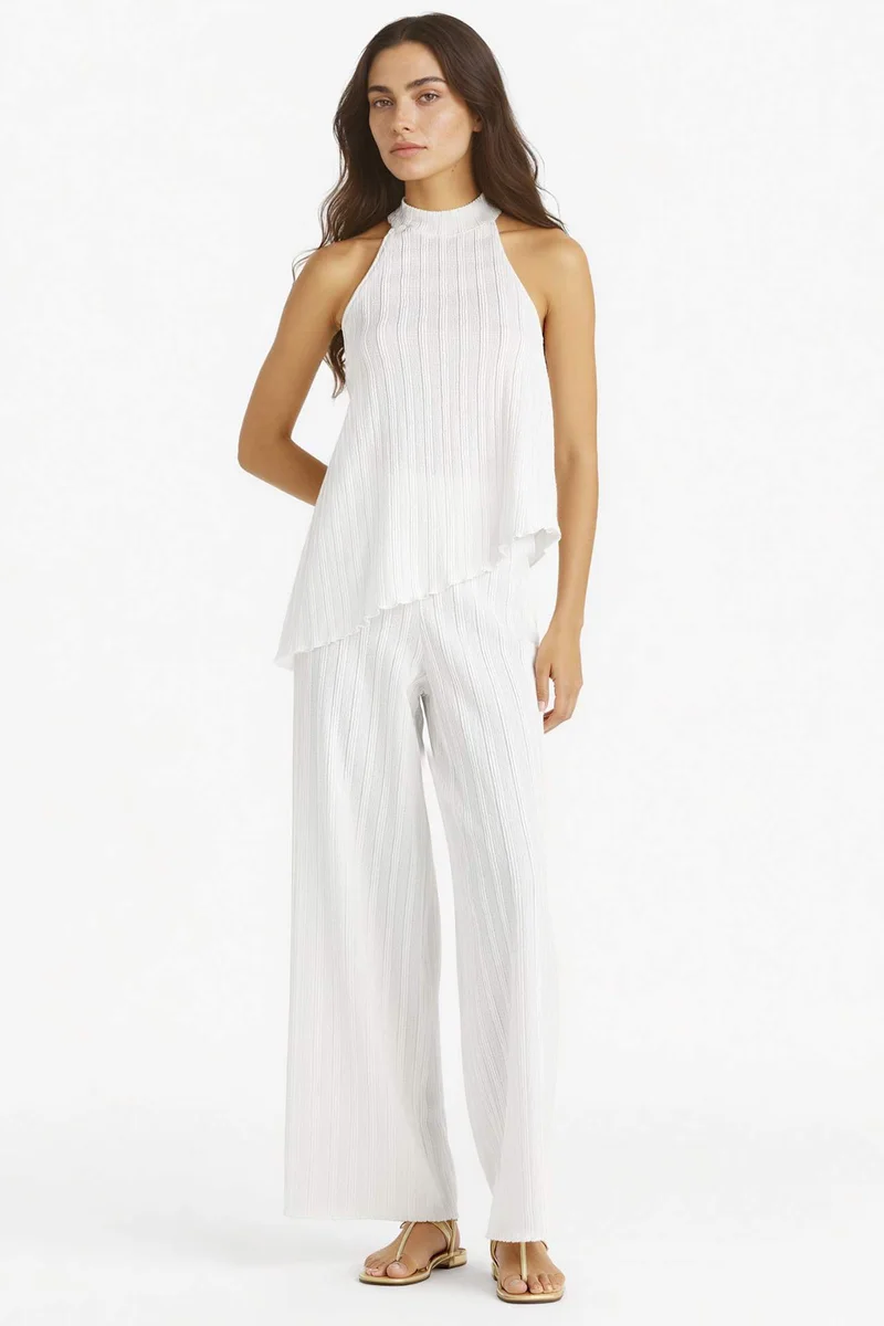 Defacto Crepe Wide Leg Trousers