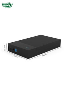 BURAQ Blueendless 2.5 / 3.5 inch SSD USB 3.0 PC Computer External Solid State Mobile Hard Disk Box Hard Disk Drive (US Plug)  - Image 2